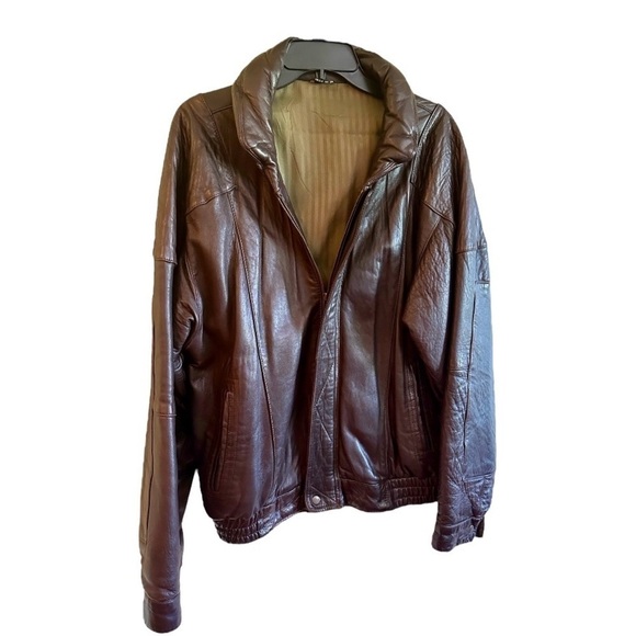 CORTEFIEL DE ESPAÑA, MENS, BROWN LEATHER JACKET. MADE IN SPAIN. SIZE 40 - Picture 2 of 10